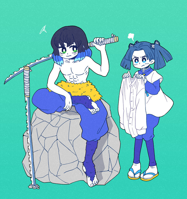 伊之助とアオイ