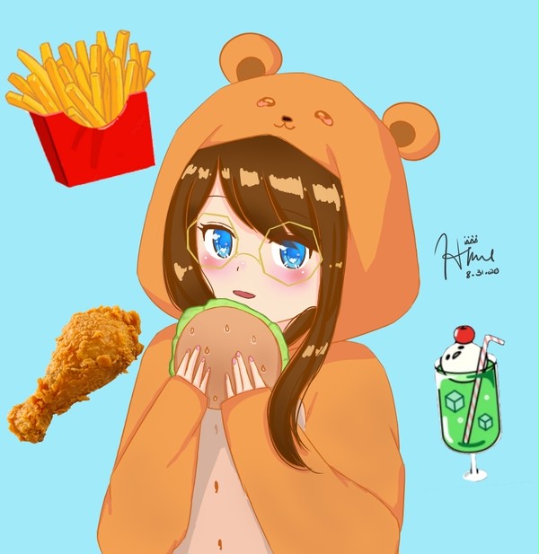 Redrew my friend's character