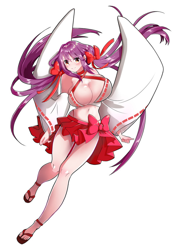 夏の巫女さん