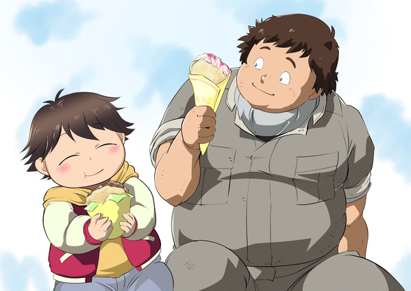 ハルユキくんと、ビスケットくん