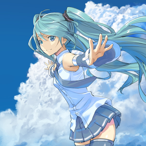 入道雲と初音ミク