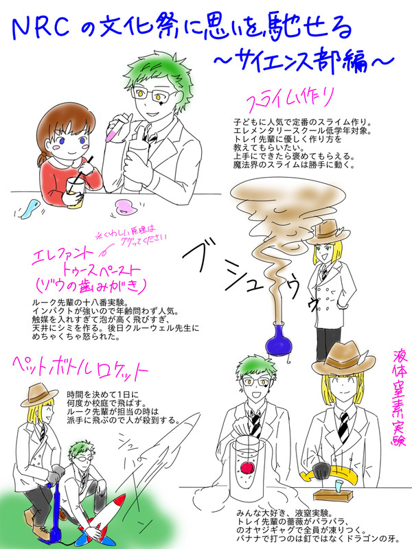 NRCの文化祭に思いを馳せる　〜サイエンス部編〜