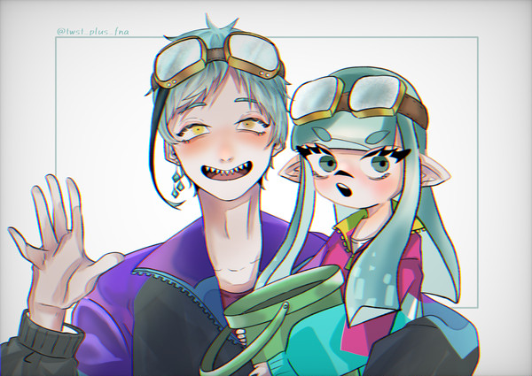 🦈と🦑