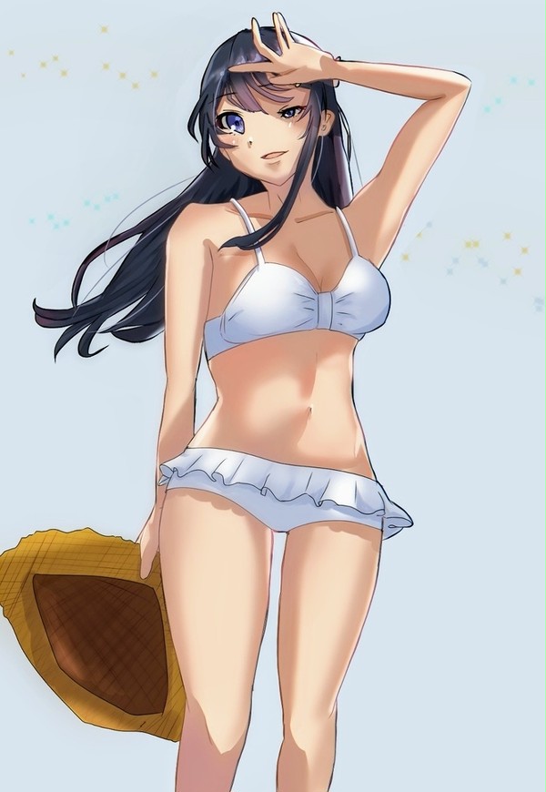 麻衣さん白水着