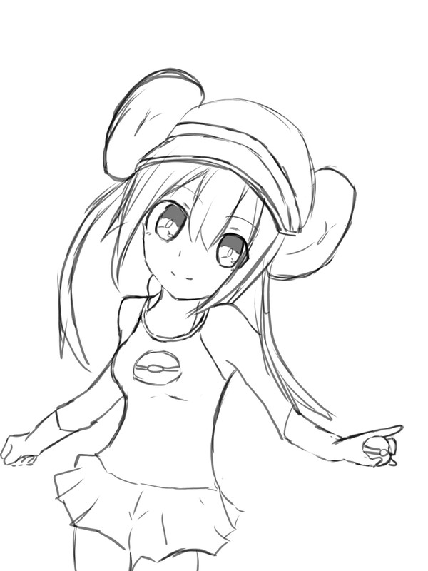 ポケモントレーナー メイ 描いた