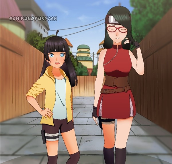 timeskip Sarada and Himawari
