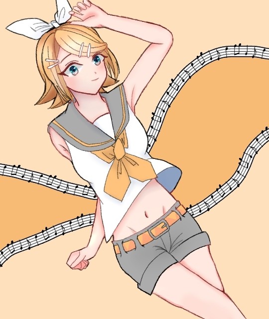 腹チラッ