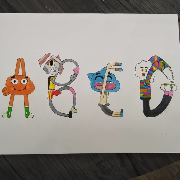 Letras A, B, C, D - TAWOG