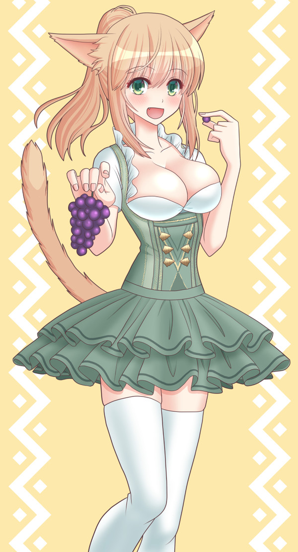 ぶどう狩りミコッテちゃん