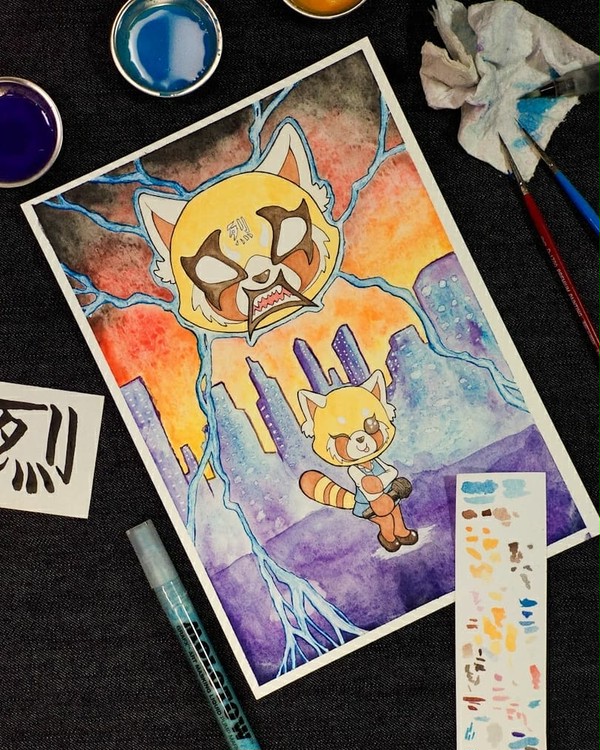 Aggretsuko fan art