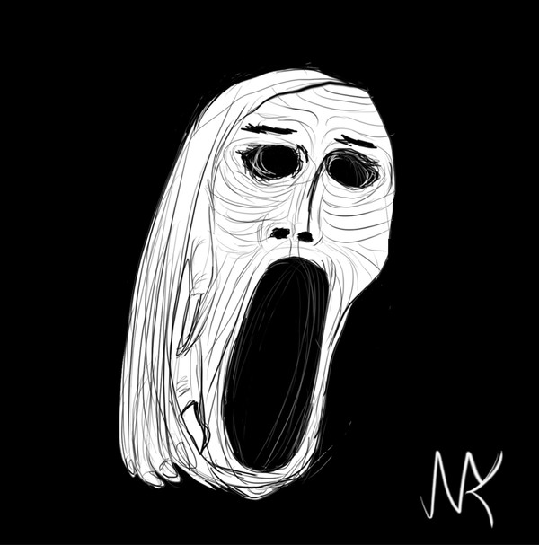 demonic screaming mask