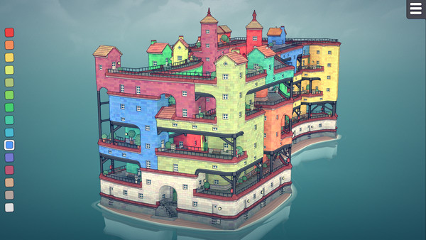 違法建築の水上都市【Townscaper】