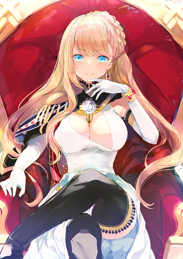 王座に座るお姫様