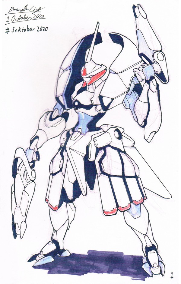 Inktober Art-1 (Mech 1)