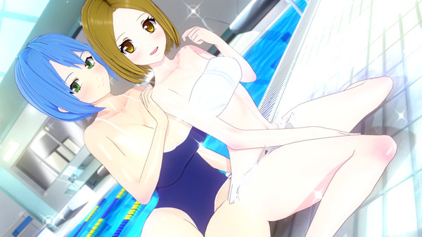 怜美(さとみ)と百合咲(ゆりさき)の水着