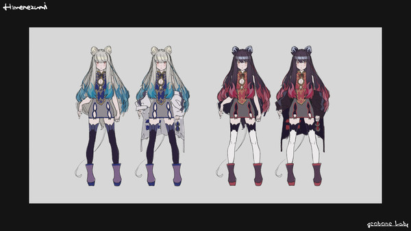 ヒメネズミ　キャラデザ　ラフ