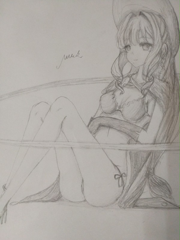 星极——寻耀改水着（铅笔画）