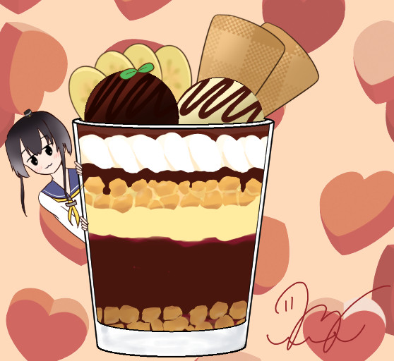 チョコレートパフェ×時津風