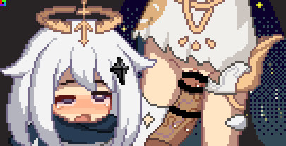 Paimon pixel art