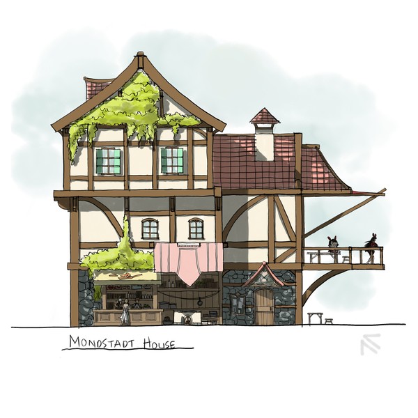 Mondstadt Architecture- Genshin