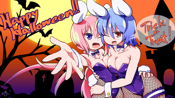 2020ハロウィン絵(橙汁アル・ニコ)