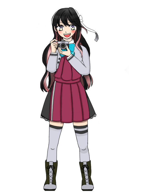 カメラを構える長波ちゃん