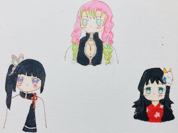 鬼滅の刃 真菰ちゃ、蜜璃ちゃ、カナヲちゃ