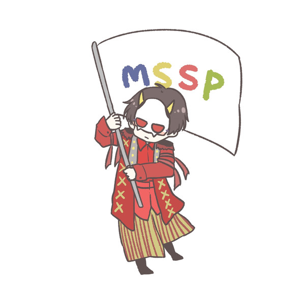 旗持って跳ぶあろまさん