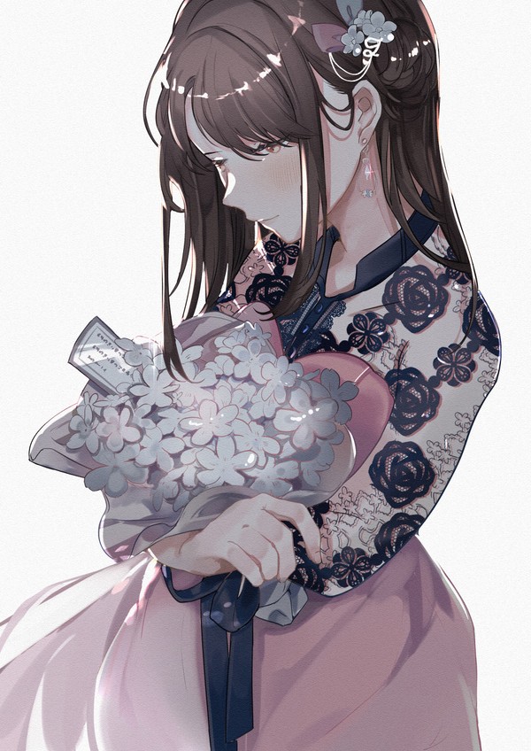 花束を