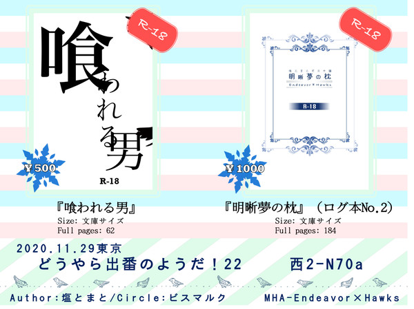 どうやら出番のようだ!22 お品書き