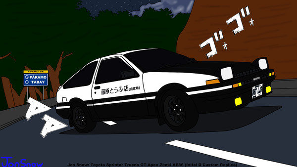 Initial D Trueno AE86 Replica