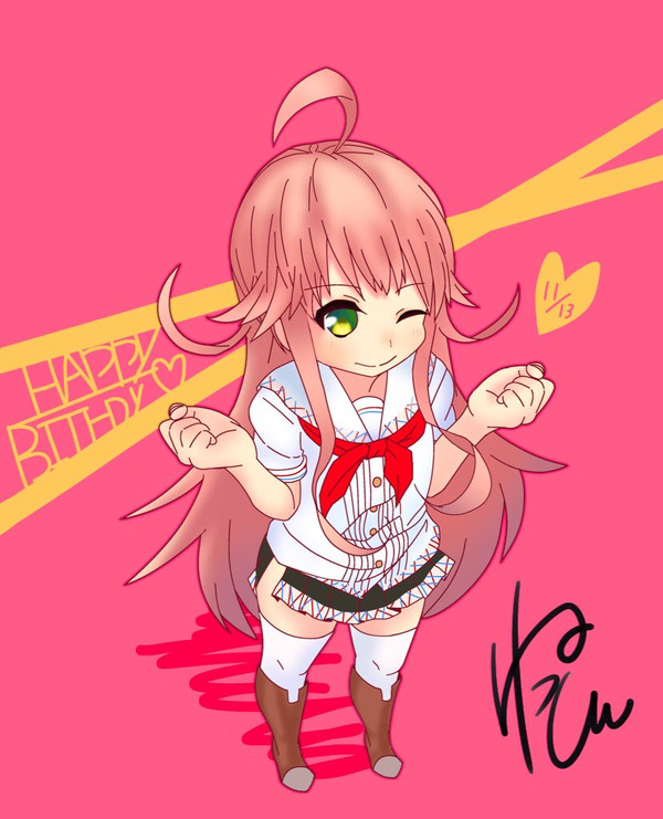 渡会ヒナミ誕生日イラスト