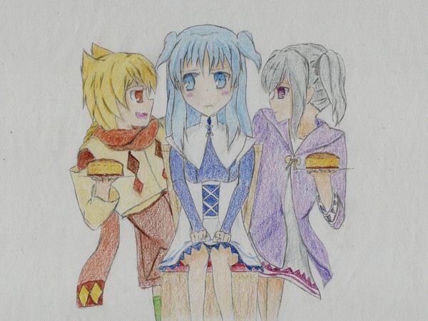 クトリをからかう2人