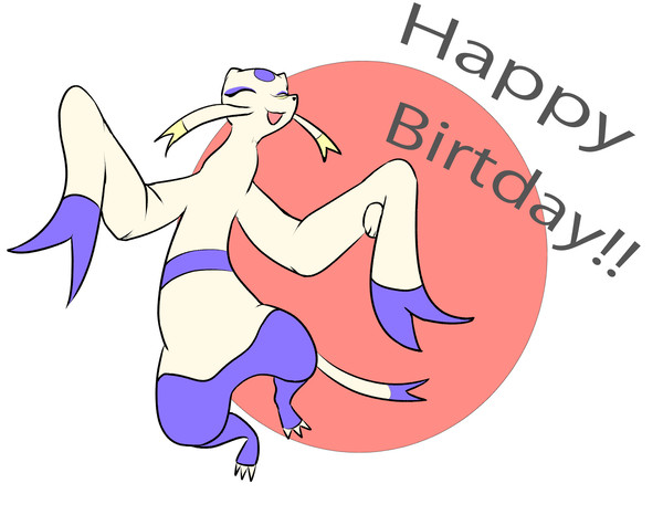 鯖缶さんの誕生日イラスト