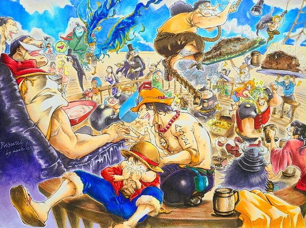 【白ひげ海賊団】if【麦わらの一味】