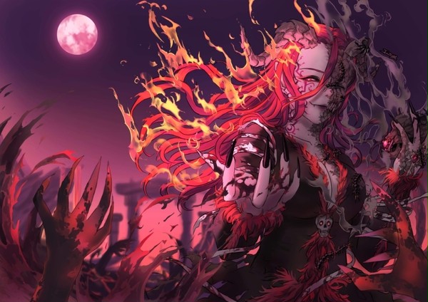 OC - Ash, the Fire Lich