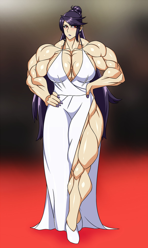 ドレス姿のキーラちゃん　Dressde Muscle Girl