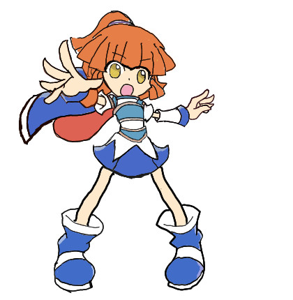 絵の練習 ぷよぷよ  よりアルル・ナジャ
