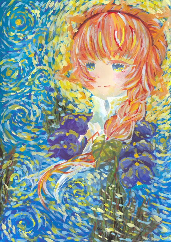 糸杉の絵 深海の星月夜 太陽の娘