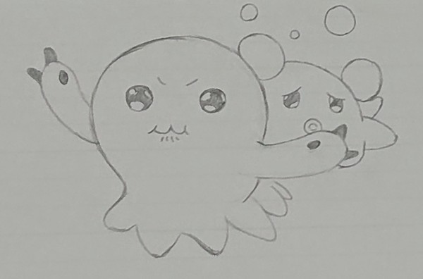 模写、モチモンとバブモン