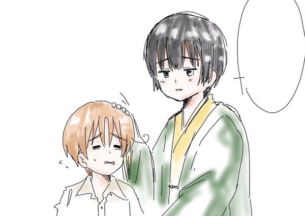 なでたりハグしたり