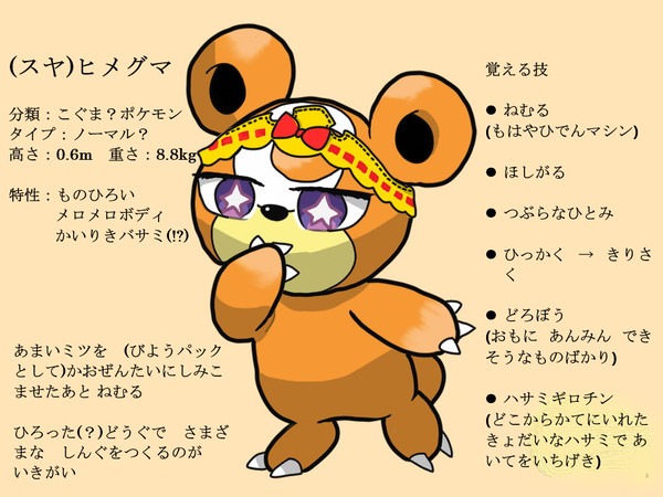 魔王城でおやすみ×ポケットモンスター(ヒメグマ)