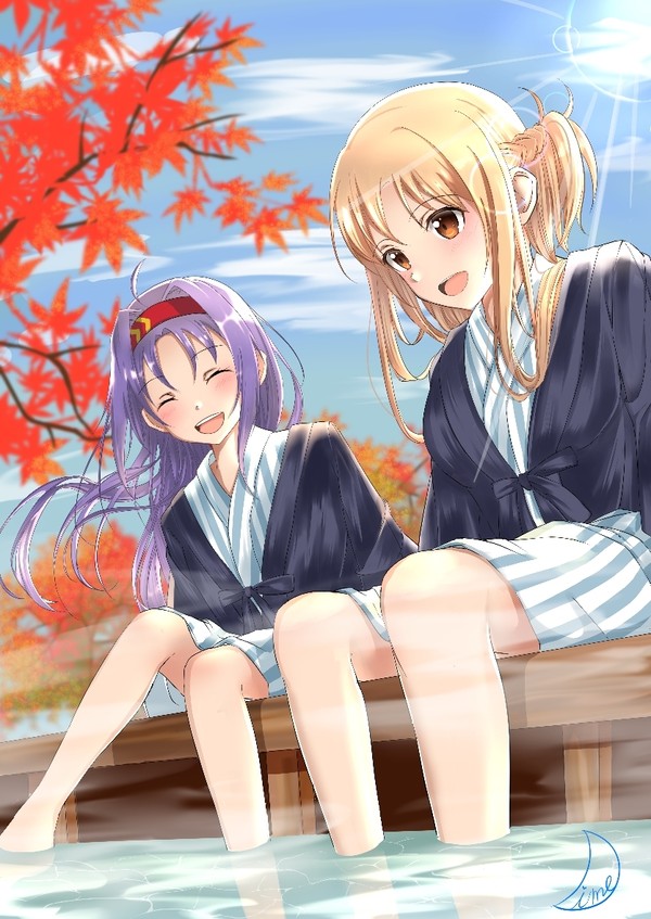 ユウアス at the hot spring