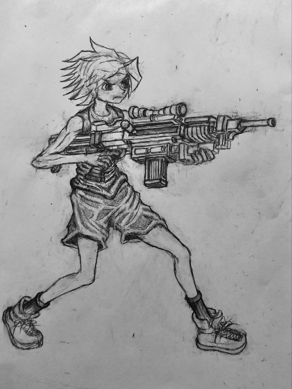 銃を持った少年(boy with gun)