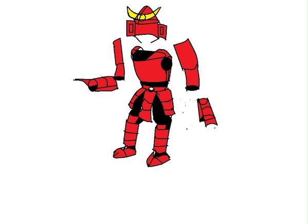 武者鎧　練習絵