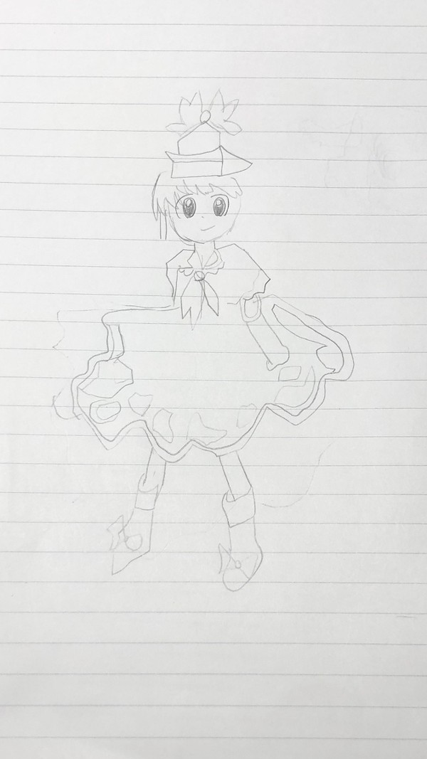 上白慧音zun絵模写