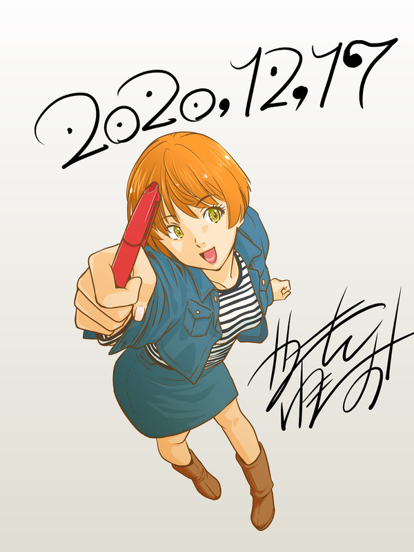 没イラスト塗ってみた。