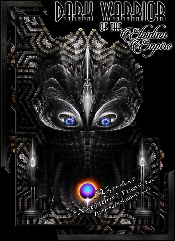 Dark Warrior Fractal Art