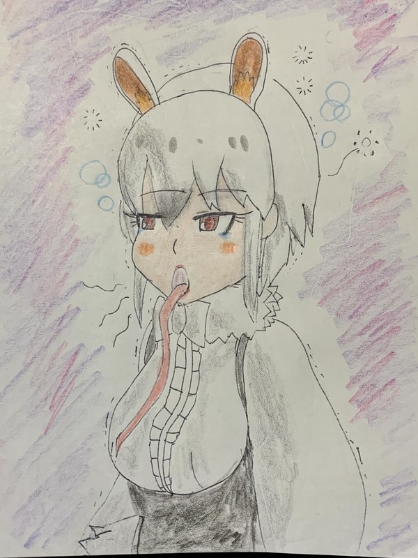 あくびをするミナミコアリクイ