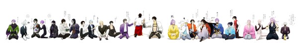 打刀男士を並べてみた
